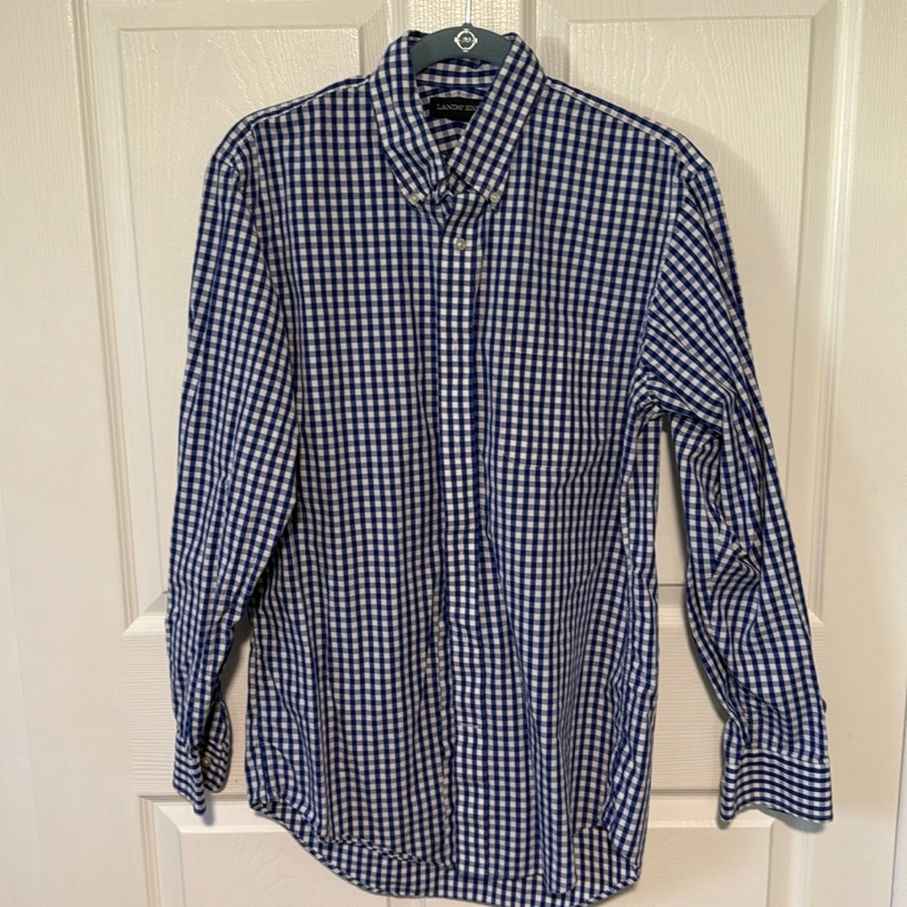 Lands End Dress Shirt Traditional Fit 15x34 Medium